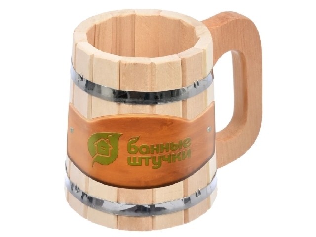 Кружка бондарная 0,5 л, липа, Банные штучки 03720